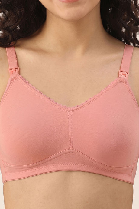 Zivame Double Layered Regular Wired 3/4th Coverage Natural Lift Nursing Bra - Powder Pink — image 5
